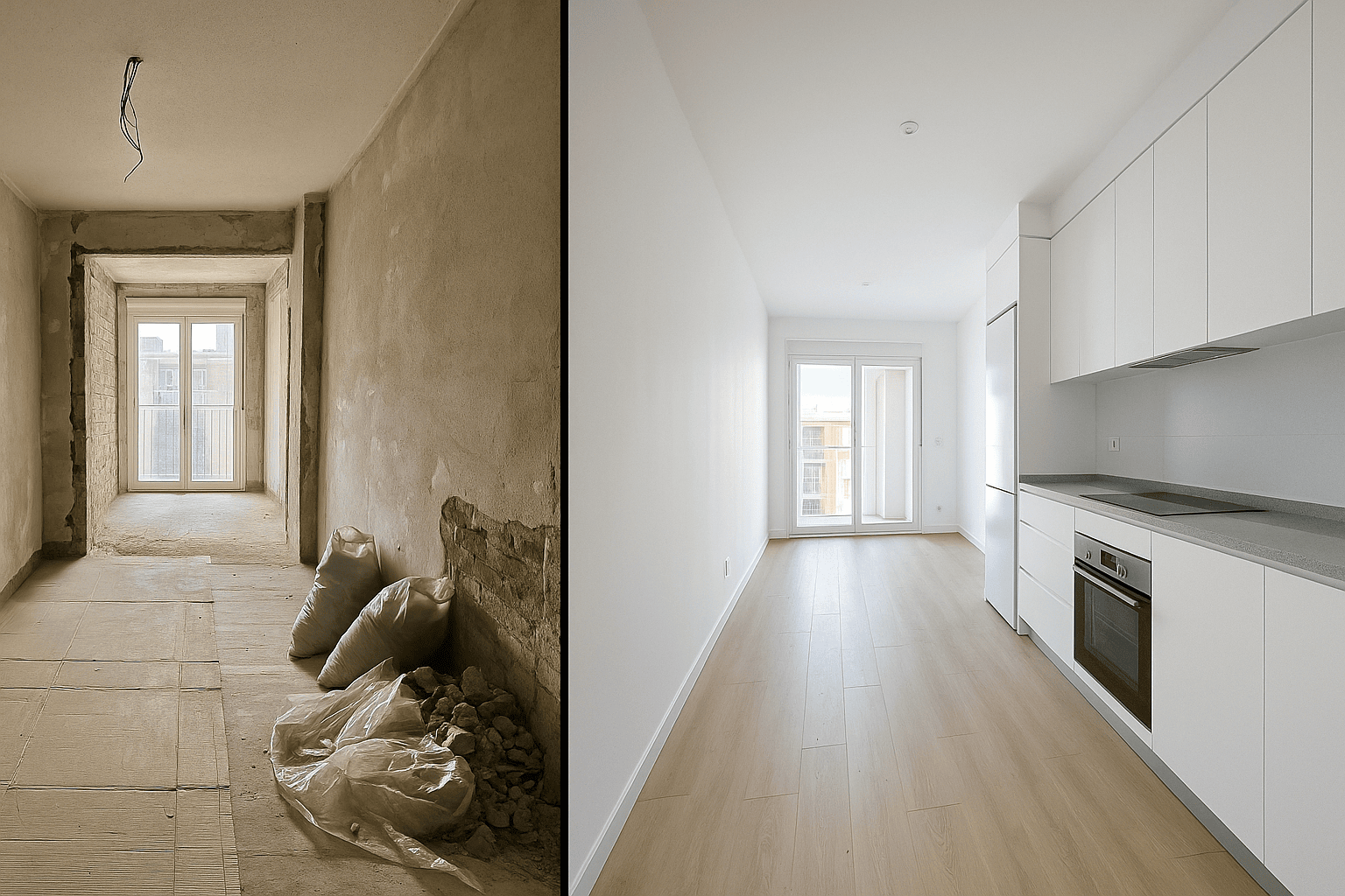 Antes y despues Reforma Burjassot